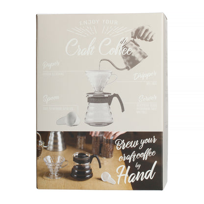 Hario V60 Craft Coffee Maker - dripper + server + filters